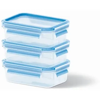 Emsa Frischhaltedose rechteckig blau 0,55 l 3-teilig