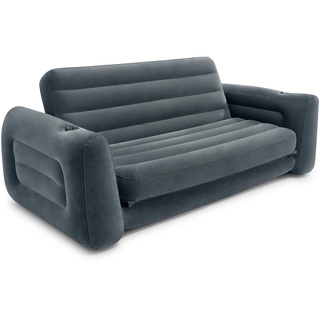 Intex Luftbett Schlafcouch Luftbett ausziehbares Sofa aufblasbar 203×231×26cm 66552NP