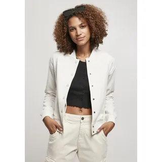 URBAN CLASSICS Inset College Jacke Light Grey / White XS