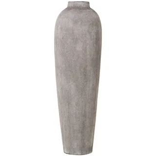 DRW Bodenvase aus Keramik in Grautönen, 26 x 80 cm