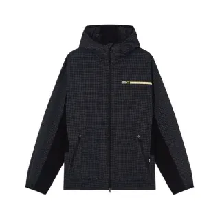 EA7 für Herren. 7M001504_AF22110 Jacke Logo Series schwarz (L), Lässig, Polyamid