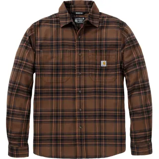 CARHARTT Hemd Dunkelbraun/Schwarz XXL