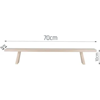 Fensterbank Schwibbogenerhöhung Stephani Erzgebirge Holz Fichte roh 70 x 9 cm