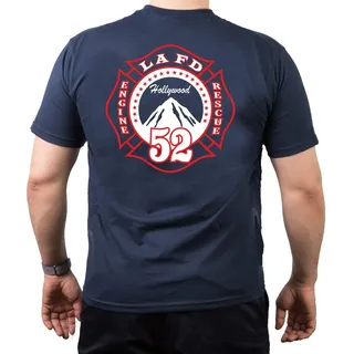 T-Shirt Navy, Los Angeles Fire Dept. Hollywood - Station 52 - XL