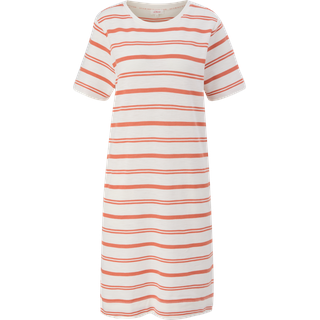 s.Oliver - Midi-Kleid mit Ringelmuster, Damen, orange|weiß, 34