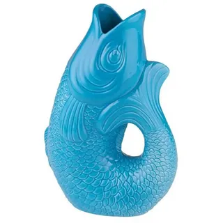 Giftcompany Gift Company - Monsieur Carafon -Vase/Blumenvase - Steingut - S - Lagoon/Blau - 17 x 10 x 24,3 cm - 1,2 Liter