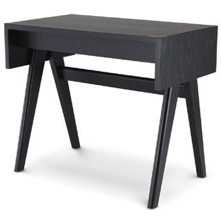 Casa Padrino Luxus Schreibtisch Schwarz 90 x 53 x H. 77 cm - Massivholz Sekretär - Bürotisch - Büro Möbel - Luxus Qualität