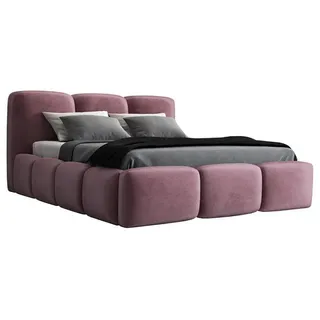 A&J MöbelLand STAR-OM 90 x 200 cm Rosa