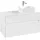 Waschbeckenunterschrank 100 x 55 cm Glossy White