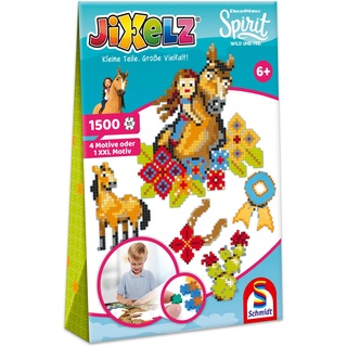 Schmidt Spiele 46133 Jixelz, Spirit, 1500 Teile, 5 Motive, Kinder-Bastelsets, Kinderpuzzle, bunt
