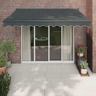Festnight Elektrische Markise 3x2,5 m Elektrisch Automatisch Gelenkarmmarkise 250 Breit Sonnenmarkise Terrasse Terassenmarkise Gelenkmarkise mit Handkurbel Kassettenmarkise