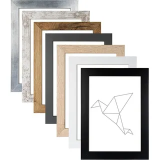 Clamaro Rahmen, Bilderrahmen Türkis CLAMARO Collage nach Maß FSC® Holz M3016 50x75