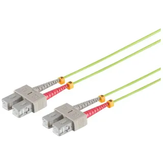 S/CONN maximum connectivity Duplex Patchkabel SC/SC 50/125μ OM5 lindgrün 30 m