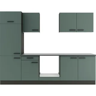 OPTIFIT Küchenzeile Verona 270 cm Steingrün