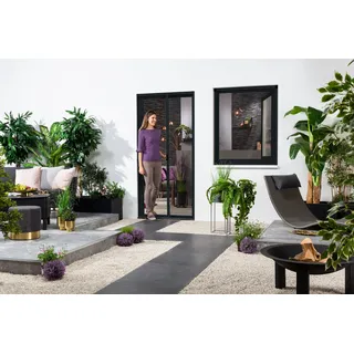 hecht International Insektenschutz-Tür SMART 125 x 220 cm Grau