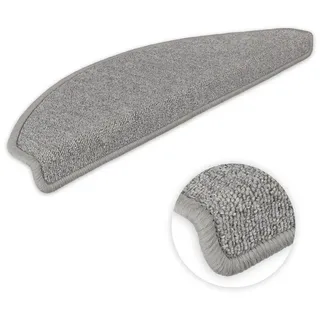 Metzker® Stufenmatte Stufenmatten Ariston im Sonderformat 64/20cm Halbrund, halbrund, Höhe: 5 mm, 15 Stück im Set grau
