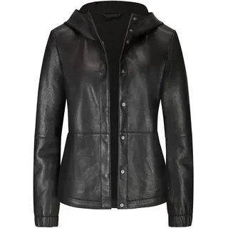 MILESTONE MS-Brandy Damen Lederjacke (as3, numeric, numeric_42, regular, regular, Schwarz, 42) - 42
