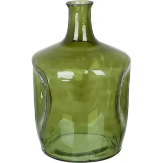 Beliani Blumenvase Glas 35 cm Olivgrün