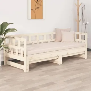 vidaXL Tagesbett Ausziehbar Massivholz Kiefer 2x(80x200) cm