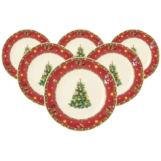 SELTMANN WEIDEN Marieluise Weihnachtsnostalgie Speiseteller 25 cm beige 6er Set