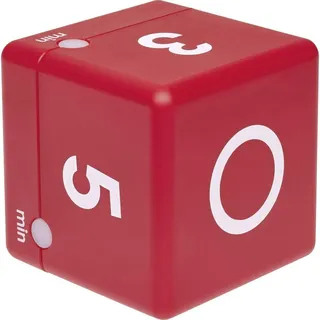 TFA Digitaler Cube Timer Kurzzeitmesser 6 x 6 x 6 cm rot