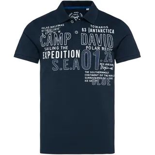 CAMP DAVID Herren Poloshirt (Navy, M)