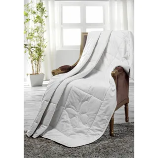 Dreams Naturfaserbettdecke »Classic«, beige (creme), B:155cm L:220cm, Bezug: 100% Baumwolle, Füllung: 100% Seide, Bettdecken, guter Feuchtigkeitstransport, ideal für die warmen Monate