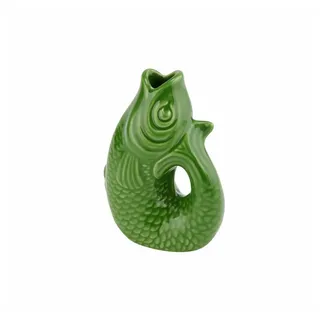 Giftcompany Dekovase in Fisch-Form, Steingut, Green Bay, 13 cm, 1087402008