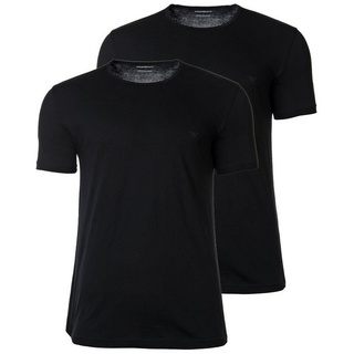 Emporio Armani T-Shirt Herren T-Shirt 2er Pack - Crew Neck, Rundhals schwarz S