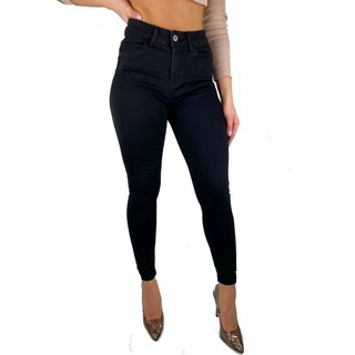 Worldclassca Skinny-fit-Jeans Worldclassca Damen Skinny Jeans HIGH Waist Push UP RÖHRENJEANS Denim DAMENJEANS BLAU Hose Stretch DENIMWEAR Blogger Freizeithose Damenhose MIT Tasche Used Look 34-42 XS-XL schwarz 34