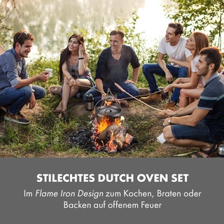 Hotrod 85 Dutch Oven BBQ-Topf 9 qt / 8,5 Liter Gusseisen schwarz