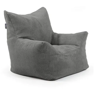 mokebo Kindersessel, aus Cord Der Pausenheld Sitzsack Kinder- Kindersitzsack in Anthrazit,