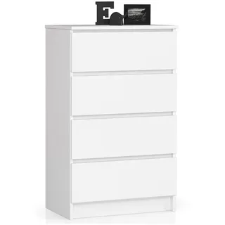 akord furniture factory AKORD K60 Weiß 60 cm 4 Schubladen B60 x H99 x T40 cm