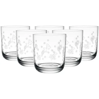 Villeroy & Boch – Toy's Delight Wasserglas-Set 6-teilig, Klar, Spülmaschinenfest, Weihnachten, Christmas, Gläser, Trinkgläser, Kristallglas