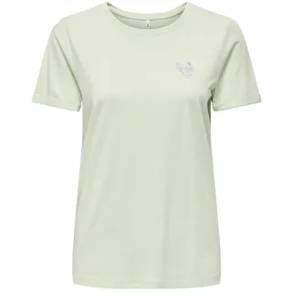 ONLY Damen T-Shirt ONLKITA Regular Fit XS-XL Gelb Grün Schwarz Weiss Rosa Orange