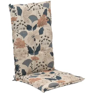 GO-DE Hochlehner Auflage 120 x 50 x 5 cm creme blau 1 St.