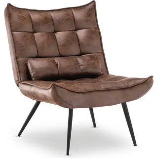 MCombo Relaxsessel 4778/79 Mikrofaser 0 x 0 x 0 cm Braun mit Kissen