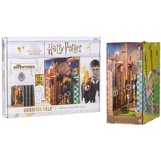 Revell Modellbausatz Tiny Adventures I Quidditch Field Harry Potter I 3D Miniaturhaus I DIY Book Nook Holz Puzzle I Handgefertigtes Booknook für Sammler und Zauberei-Fans