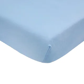 Spannbettlaken, Himmelblau, 60 x 120 cm