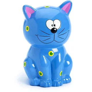 Mousehouse Gifts - Kinder Spardose - Katzen-Design - Geschenk für Jungen/Mädchen - Blau