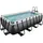 EXIT Black Leather Pool 400 x 200 x 100 cm inkl. Sandfilteranlage und Poolleiter