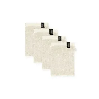 Schöner Wohnen SENSE Waschhandschuh 16 x 21 cm cremeweiss 4 St.