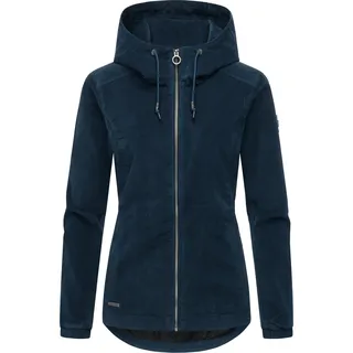 Cordjacke RAGWEAR "Dankka Cordy YOUMODO", Damen, Gr. M (38), petrol, Obermaterial: 98% Baumwolle, 2% Elasthan. Innenfutter: 100% Polyester, figurumspielend hüftbedeckend, hoch geschlossener Ausschnitt, Ärmel ohne Ärmelschlitz elastischer Bund mit innenliegendem Gummizug, Jacken, Stylische Damen Übergangsjacke in Feincord-Optik