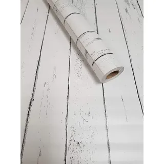 picturado 10 m x 45 cm Tapete Folie 3021 selbstklebend Bretter weiß