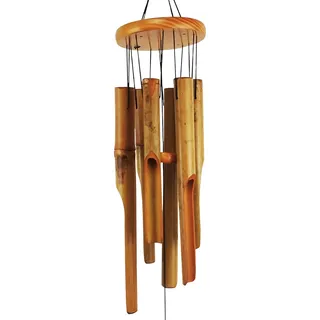 MUMTOP Bambus-Windspiel für den Außenbereich, Holz, Musik, Windspiel für Garten, Terrasse, Haus oder Outdoor-Dekoration