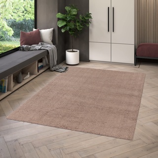 BALTA Waschbarer Teppich auch für die Waschmaschine, Einfarbiger Teppich für Wohnzimmer - Schlafzimmer, Fußbodenheizung geeignet, Recycelbar, Pflegeleicht, 100% Polypropylen, 200x290 cm, Braun