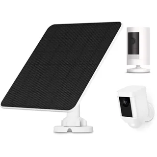 Solarpanel für Ring Kamera, 5W Kamera Solarmodul Ladegerät für Ring Stick Up Cam/Pro Batterie, Spotlight Cam/Plus/Pro, Wyze Batterie Cam Pro, Solar für Kamera mit 9.8ft Kabel