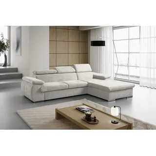 werk2 Ecksofa Cosmo Polyester L-Form 2-Sitzer Beige