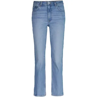 GANT Damen Straight Cropped Jeans, SEMI Light Blue Worn IN, 32W - 32W