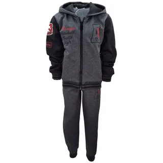 Fashion Boy Jogginganzug Trainingsanzug Freizeitanzug Sweatanzug, JF911a grau 104